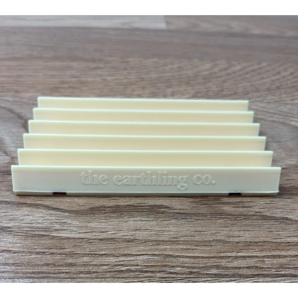 The Earthling Co. Silicone Self Draining Soap Dish For Bar‎ Soap NEW